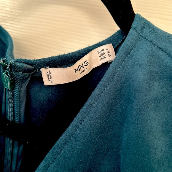 Suede Green Jumpsuit - Picture 5 of 9